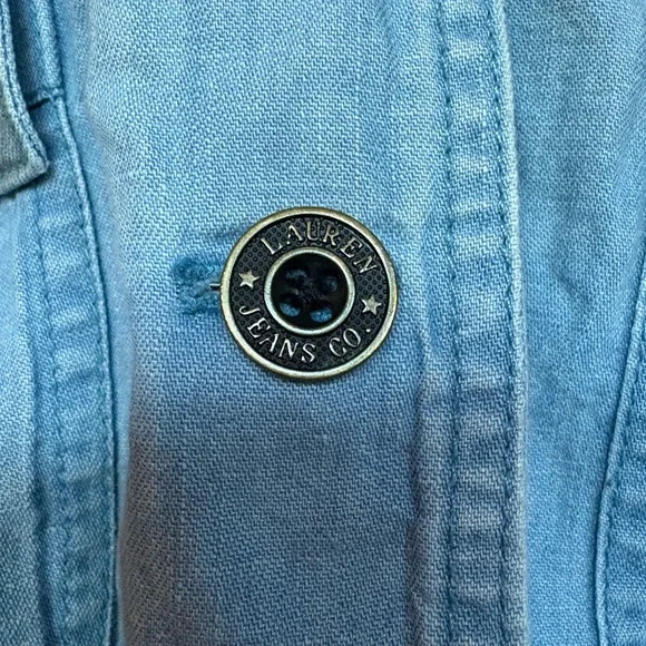 Ralph Lauren Chambray Linen Blend Jacket - Picture 3 of 8